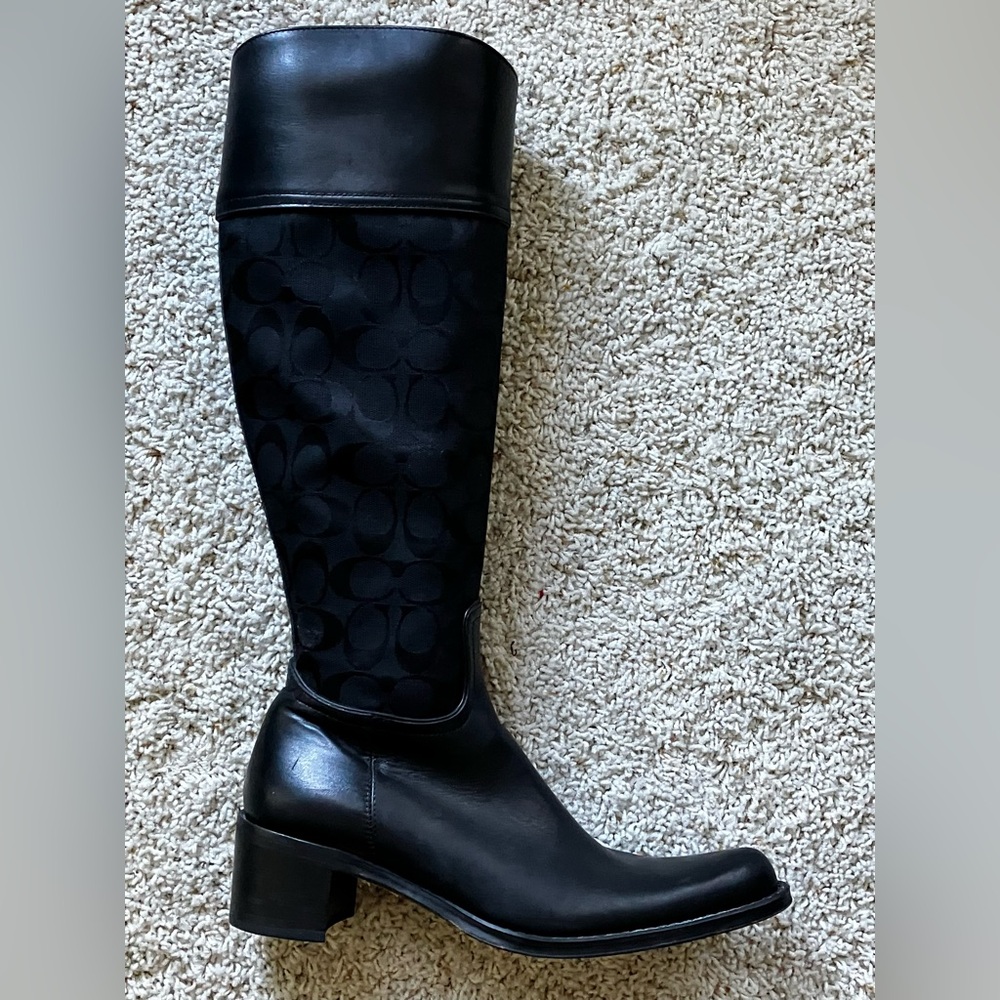 ❤️ Vintage Coach Tall Zip Knee Boots Olivia 8